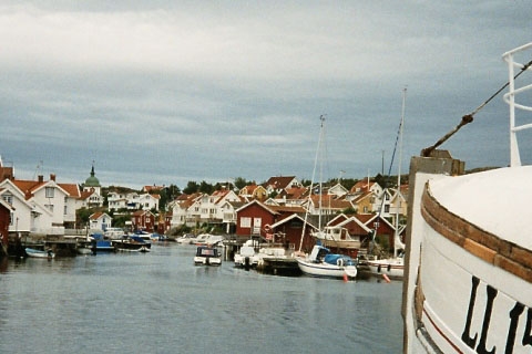 photo on fishing village Grundsund in Swedish west coast